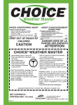 caution choice® weather master attention