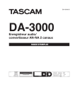 DA-3000 Owner`s Manual