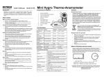 User`s Manual Model 45158 Mini Hygro Thermo