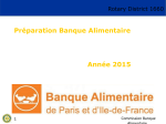 Préparation Banque Alimentaire Année 2015