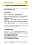 check-list de l`association employeur