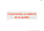 Construction et maîtrise de la qualité
