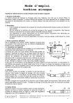 Mode d`emploi turbine airaqua