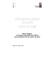 Récepteur pager SCOPE GEO ZOOM Mode d`emploi à l`intention