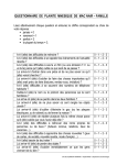 QUESTIONNAIRE DE PLAINTE MNESIQUE DE MAC NAIR