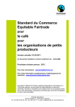 Standard du Commerce Equitable Fairtrade le café les