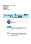 Nouveautés – Décembre 2011 & Janvier 2012