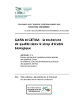 CARA et CETAA : la recherche de qualité dans le sirop d`érable