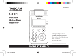 TASCAM GT-R1 Owner`s Manual
