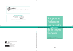 Rapport DGLF 2013 - Défense de la langue française
