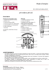 pH-mètre pH110 Mode d`emploi