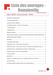 Liste ouvrages romainville - IRFSS Ile-de