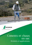 Ciments et chaux en sac