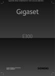 Caractéristiques spécifiques du Gigaset E300