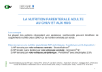 la nutrition parenterale adulte au chuv et aux hug