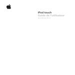 iPod touch Guide de l`utilisateur