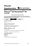 Étiquette Supplémentaire Dithane DG Rainshield NT