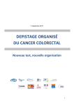 Dépistage organisé du cancer colorectal