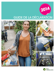 Le Guide de la déclaration 2014 - Eco