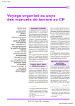 Voyage organisé au pays des manuels de lecture au CP