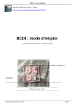 BCDI : mode d`emploi