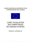 livret d`evaluation des competences en langues v