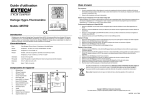 Guide d`utilisation - Extech Instruments