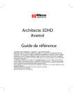 Architecte 3DHD Avancé Guide de référence