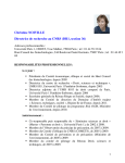Christine NOIVILLE Directrice de recherche au CNRS (DR1, section