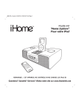 Modèle iH8 “Home System” Pour votre iPod