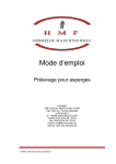 Mode d`emploi - HMF Hermeler Maschinenbau GmbH