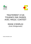 tournoi par paire avec bridgemate