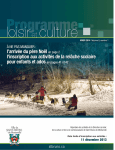 Programme loisir et culture hiver 2014 - Ville de Saint-Bruno