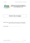 Cahier des charges