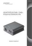 ADAPTATEUR DAB / DAB+ POUR AUTORADIO FM