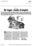 Se loger, mode d`emploi