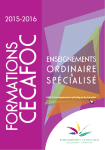 Télécharger la brochure 2015-2016 du CECAFOC
