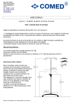 Mode d`emploi pied à serum base plastique