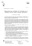 Etude pilote pour évaluation de l`utilisation de la téléthèse B.A.Bar