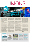 L`UMONS n°15 - Université de Mons
