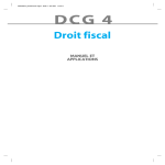 DCG 4 Droit fiscal MANUEL ET APPLICATIONS