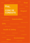 CODE DE CONDUITE