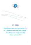 Kit COP21 du PFE (septembre 2015)