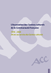 L`Association des Centres culturels de la Communauté française
