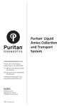 Puritan® Liquid Amies Collection and Transport System