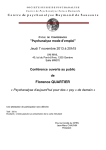 "Psychanalyse mode d`emploi" Florence QUARTIER