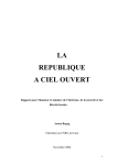 LA REPUBLIQUE A CIEL OUVERT - La Documentation française