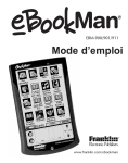 eBookMan Mode d`emploi - Franklin Electronic Publishers, Inc.