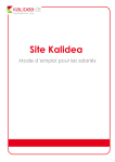 Site Kalidea - CE Sodexo Sud Est