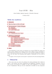 Projet SCOR — Bilan Table des mati`eres 1 Démarche